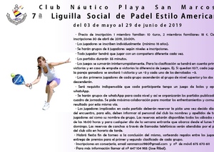 7ª Liguilla Social de Padel - 2019