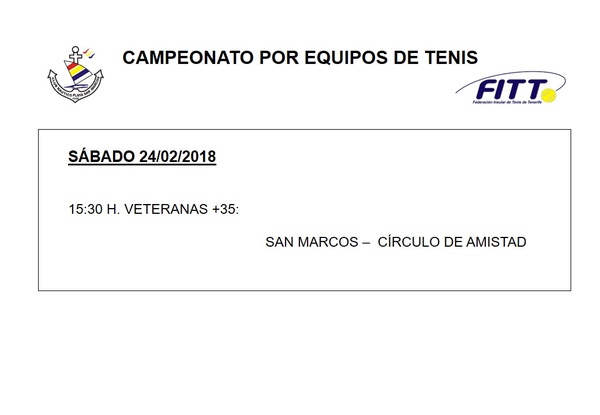 Campeonato por equipos de Tenis - Veteranas +35