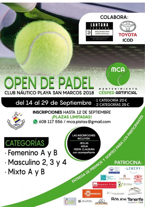 Open de Padel Club Náutico Playa San Marcos